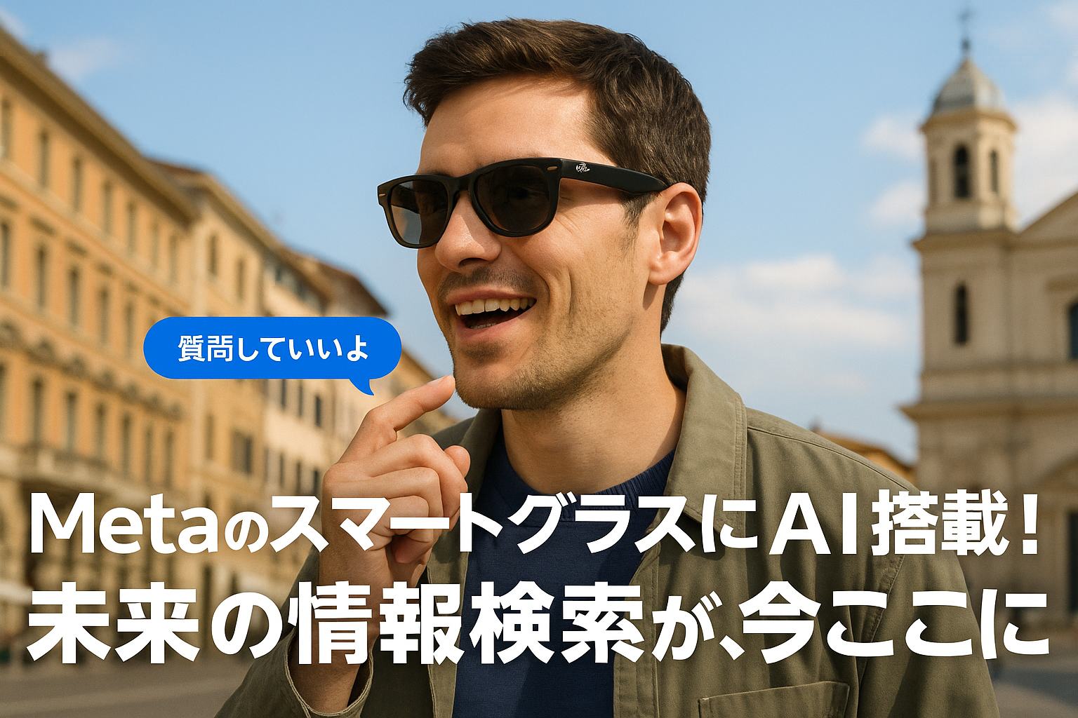 Metaのスマートグラスがヨーロッパでも使えるように！AIの新しい使い方に注目しよう